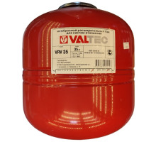 Бак мембранный расширительный для систем отопления 35 л, красный (VALTEC)