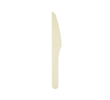 Нож столовый одноразовый 160 мм, дерево (100 шт./упак)