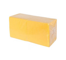 Салфетки бумажные однослойные BigPack 24х24, желтые (400 шт./упак)