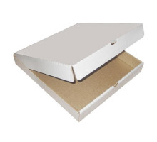 Коробка для пиццы 250х250х40, белая (50 шт./упак)