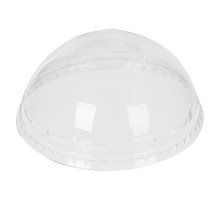 Крышка купольная для стакана-шейкера Стиролпласт, диаметр 95 мм, без отверстия, прозрачная (50 шт./упак)