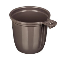 Чашка кофейная одноразовая 200 мл ИнтроПластика, коричневая (50 шт./упак)