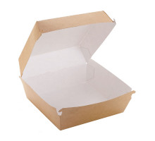 Коробка для гамбургера OSQ BURGER L 140х140х70, крафт (60 шт./упак)